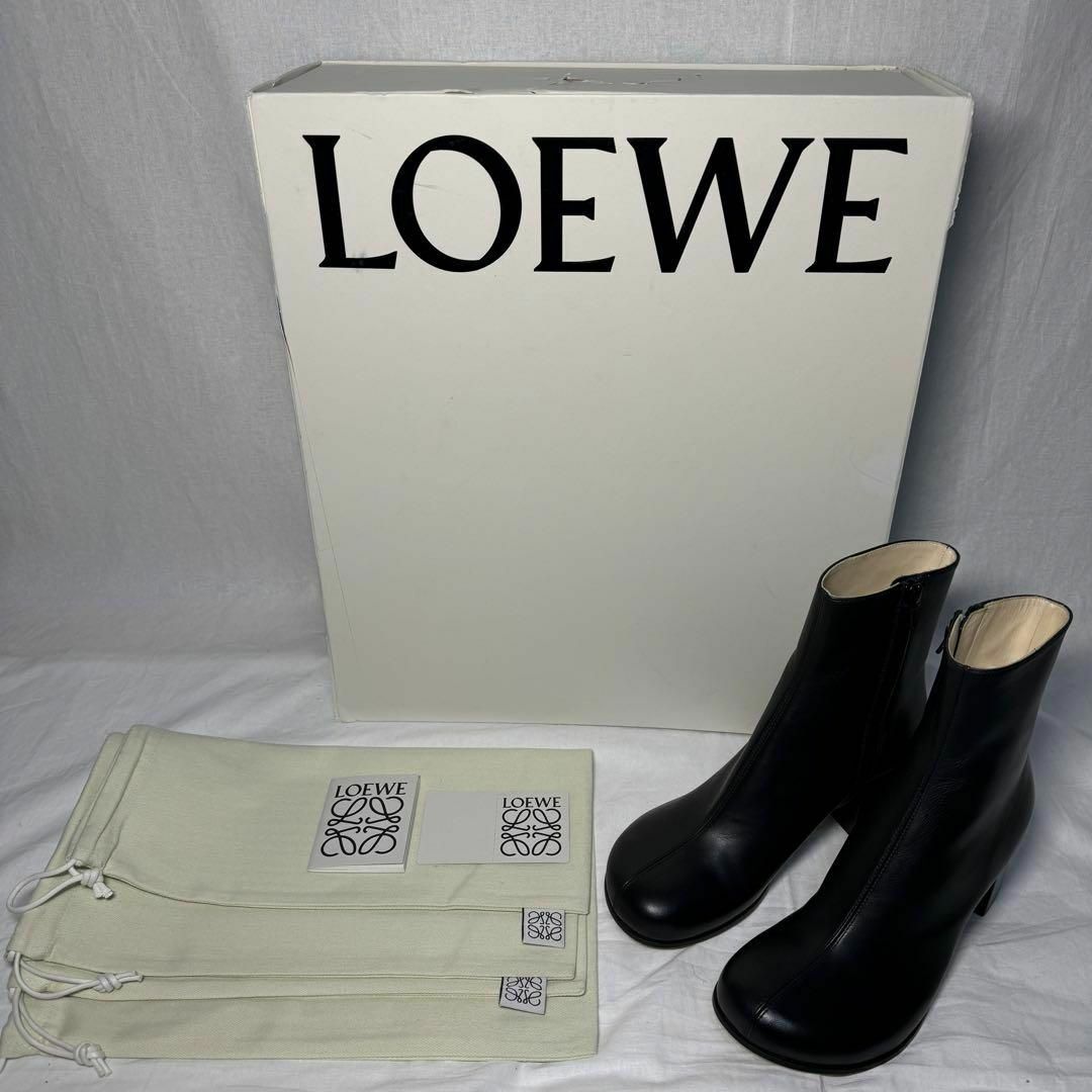 LOEWE(ロエベ)の新品 LOEWE Terra ジップ ヒールブーツ EU36 ブラック レディースの靴/シューズ(ブーツ)の商品写真