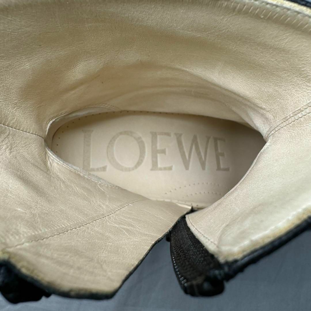 LOEWE(ロエベ)の新品 LOEWE Terra ジップ ヒールブーツ EU36 ブラック レディースの靴/シューズ(ブーツ)の商品写真