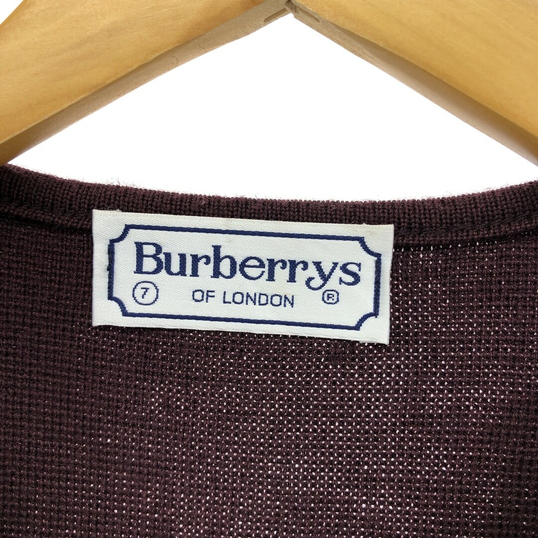 BURBERRY(バーバリー)の古着 バーバリー Burberry's LONDON 前開き コットンニットベスト メンズXL /eaa408539 メンズのトップス(ベスト)の商品写真