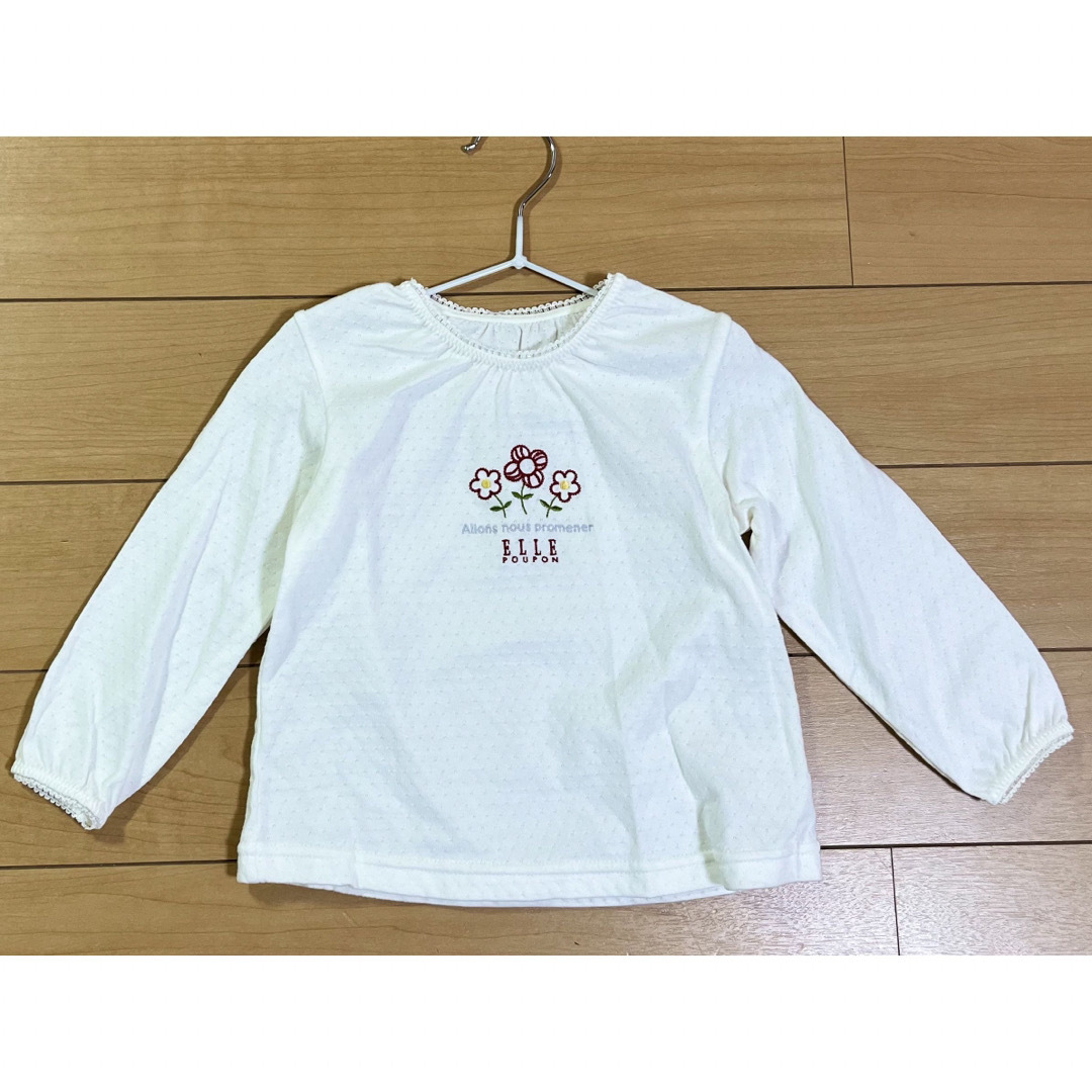 ELLE(エル)の美品　ELLE 90cm 女の子　2枚セット キッズ/ベビー/マタニティのキッズ服女の子用(90cm~)(Tシャツ/カットソー)の商品写真