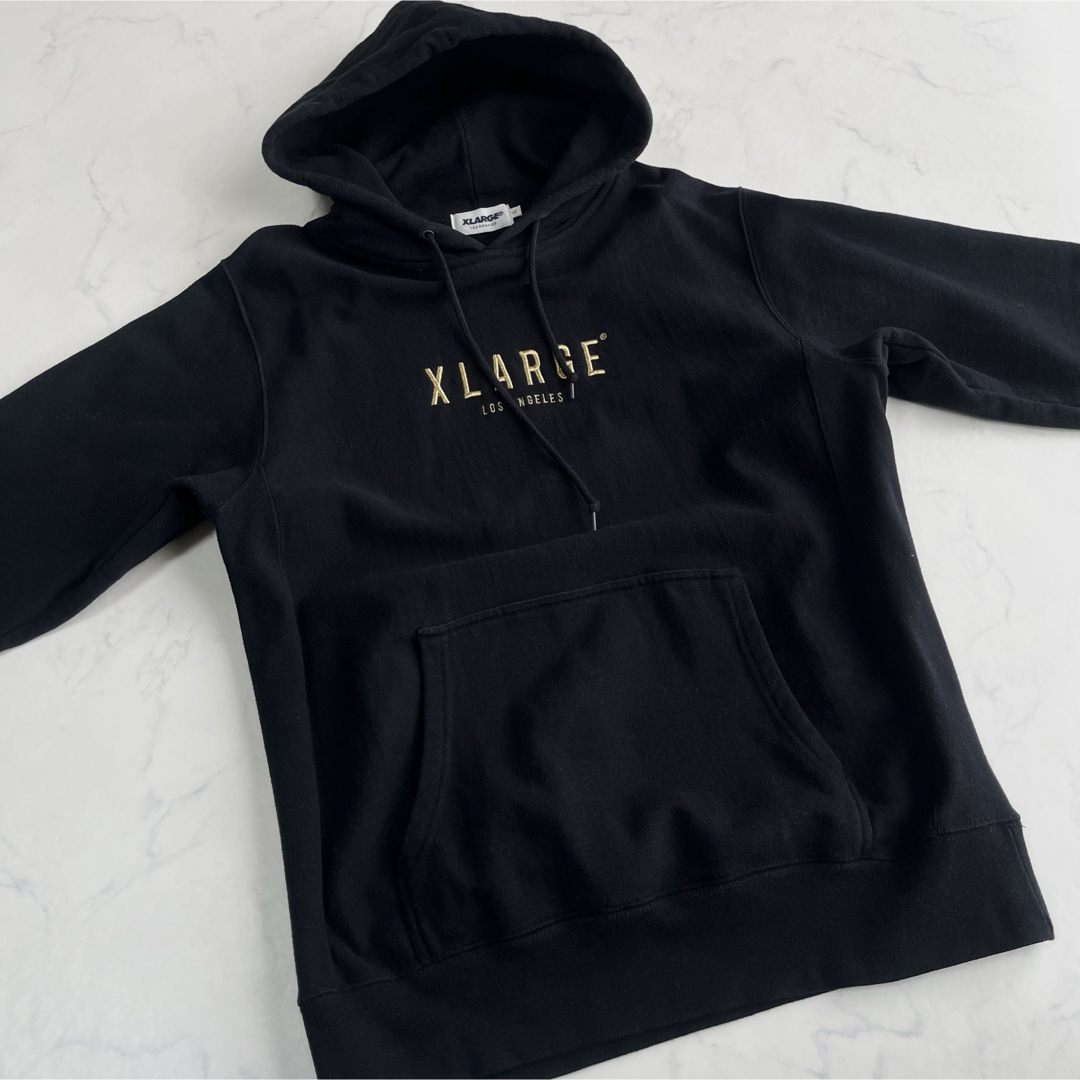 XLARGE(エクストララージ)の『 X-LARGE 』プルオーバーパーカー／L／金刺繍／裏起毛 メンズのトップス(パーカー)の商品写真