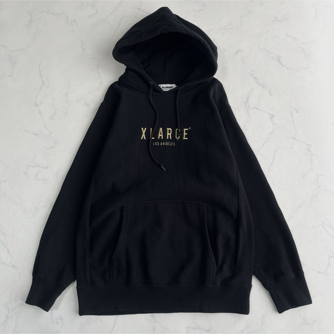 XLARGE(エクストララージ)の『 X-LARGE 』プルオーバーパーカー／L／金刺繍／裏起毛 メンズのトップス(パーカー)の商品写真