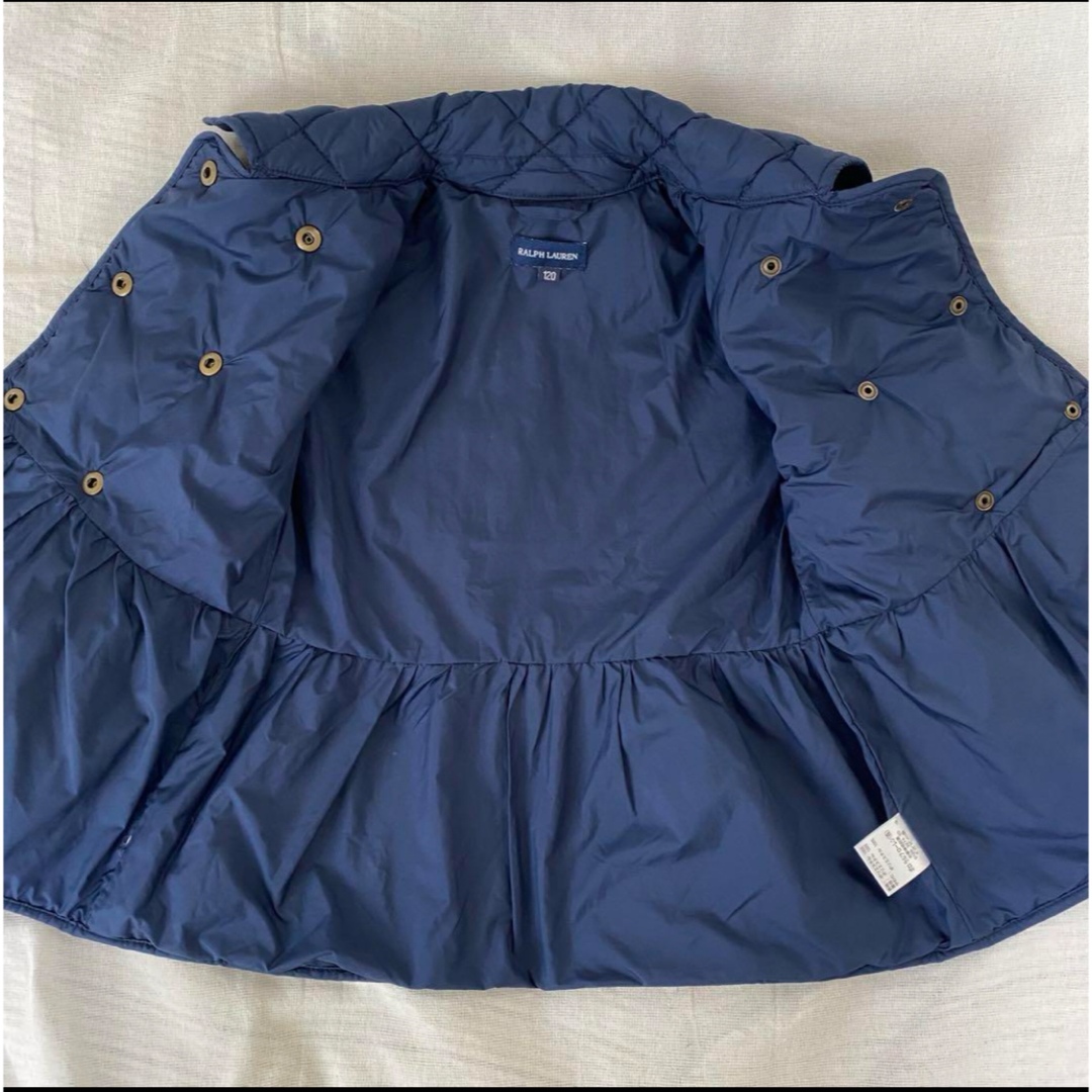 Ralph Lauren(ラルフローレン)のラルフローレン キルティングジャケット 120 女の子 金ボタン キッズ/ベビー/マタニティのキッズ服女の子用(90cm~)(ジャケット/上着)の商品写真