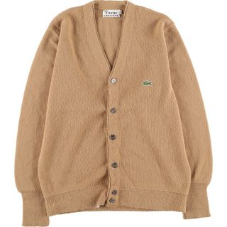 ラコステ(LACOSTE)の古着 70年代 ラコステ LACOSTE IZOD アクリルニットカーディガン メンズS ヴィンテージ /eaa420145(カーディガン)