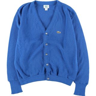 ラコステ(LACOSTE)の古着 80~90年代 ラコステ LACOSTE IZOD アクリルニットカーディガン USA製 メンズL ヴィンテージ /evb004609(カーディガン)