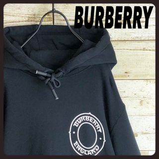 バーバリー(BURBERRY)の即完売 バーバリー BUBBERY パーカー サークルロゴ リブライン入り(パーカー)