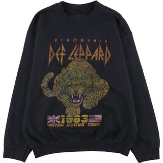 古着 DEF LEPPARD デフレパード バンド スウェットシャツ トレーナー メンズM /eaa420638(スウェット)