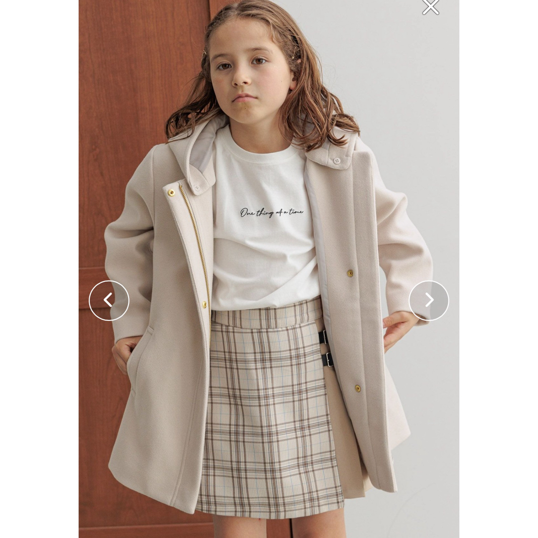 GLOBAL WORK(グローバルワーク)のグローバルワーク　ウーリテック2wayコート キッズ/ベビー/マタニティのキッズ服女の子用(90cm~)(コート)の商品写真