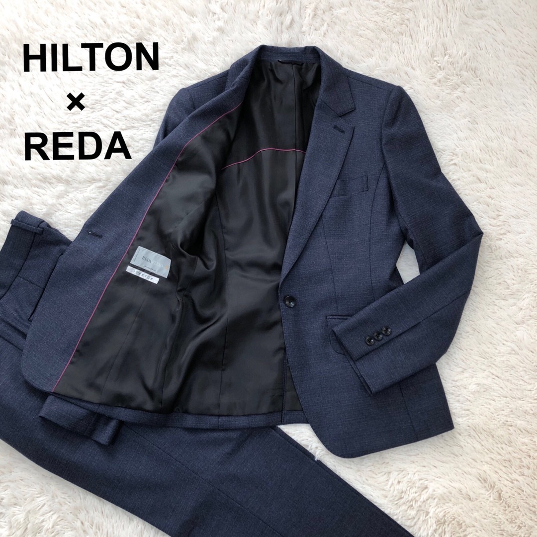 青山(アオヤマ)の美品✨ HILTON  REDA  セットアップ スーツ ウール 9号 レディースのフォーマル/ドレス(スーツ)の商品写真