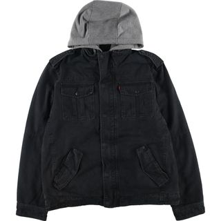 リーバイス(Levi's)の古着 リーバイス Levi's ブラックデニムボアジャケット メンズL /eaa414554(Gジャン/デニムジャケット)