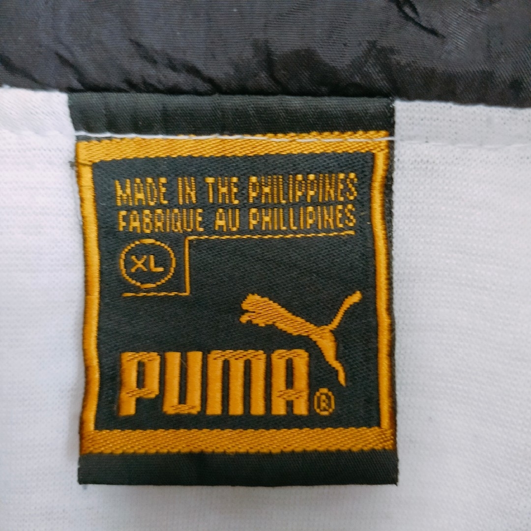 PUMA(プーマ)の90s PUMA プーマ　ナイロンジャケット　ロゴ刺繍　L メンズのジャケット/アウター(ナイロンジャケット)の商品写真
