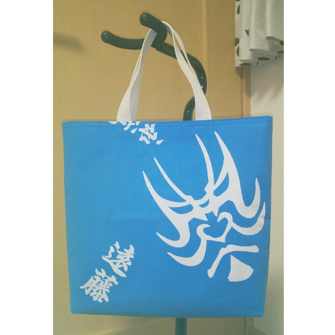 大相撲 遠藤 歌舞伎 隈取り 浴衣 反物 トートバッグ ハンドメイドのファッション小物(バッグ)の商品写真