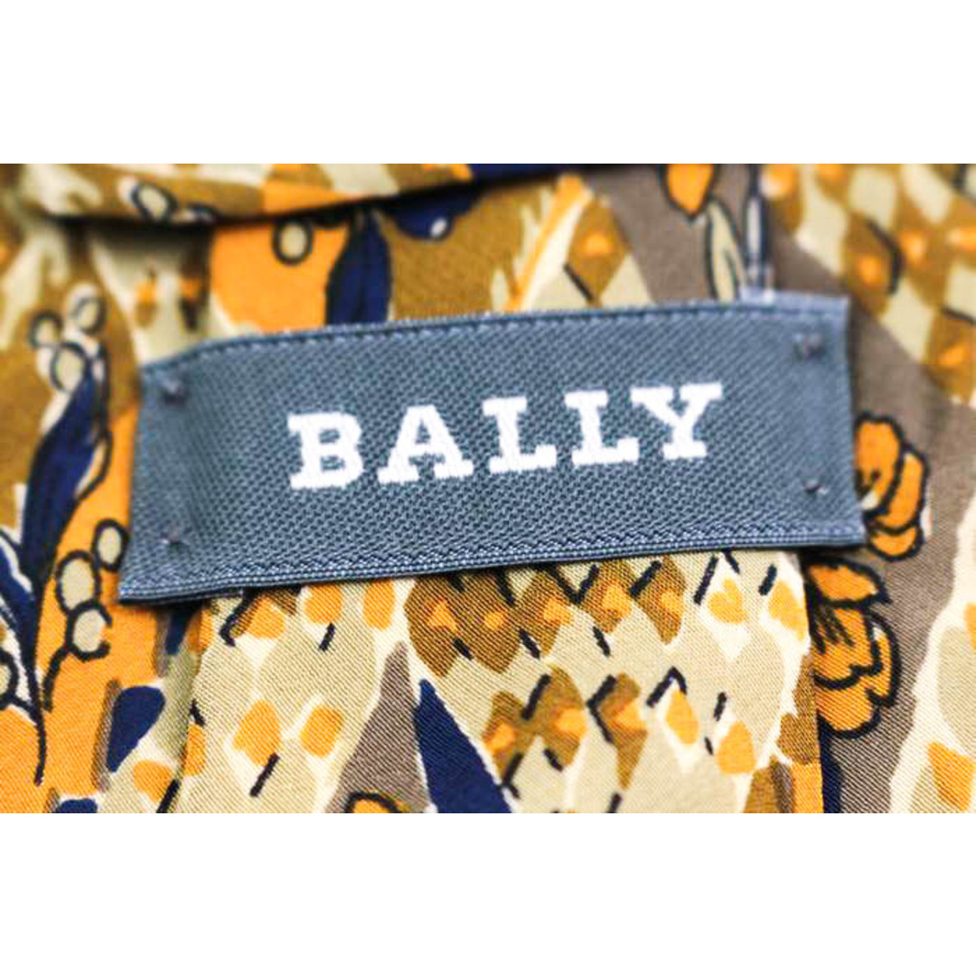 Bally(バリー)のバリー ブランド ネクタイ チェック柄 格子柄 花柄 シルク  メンズ ベージュ BALLY メンズのファッション小物(ネクタイ)の商品写真