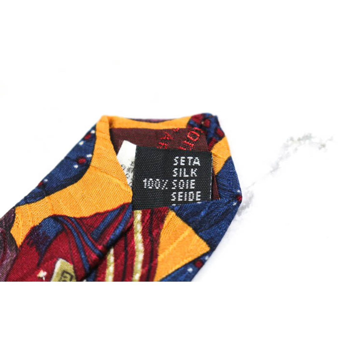 RENOMA(レノマ)のレノマ ブランド ネクタイ 総柄 シャツ シルク イタリア製 メンズ オレンジ renoma メンズのファッション小物(ネクタイ)の商品写真