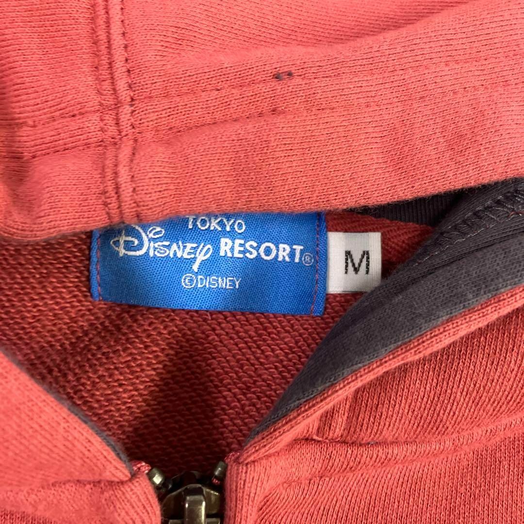 Disney(ディズニー)のDisney パーカー　古着　フェード　ジップアップ メンズのトップス(パーカー)の商品写真