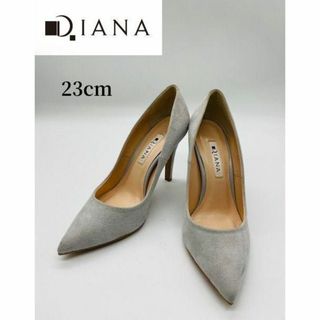 【ほぼ新品/試し履きのみ✨】DIANA グレー　ポインテッドトゥ　スエード