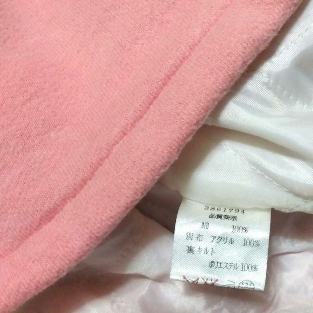 Shirley Temple(シャーリーテンプル)の80　シャーリーテンプル　リボンアップリケのピンクアウター キッズ/ベビー/マタニティのベビー服(~85cm)(ジャケット/コート)の商品写真