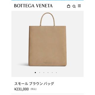 ボッテガヴェネタ(Bottega Veneta)のボッテガヴェネタ　ブラウンバッグ　スモール　未使用(トートバッグ)