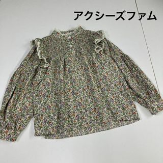 アクシーズファム(axes femme)のアクシーズファム　ワンピース　花柄　フリル　レース　プリーツ(シャツ/ブラウス(長袖/七分))