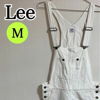 リー(Lee)のLee リー オーバーオール サロペット デニム ホワイト Mサイズ 【c18】(サロペット/オーバーオール)