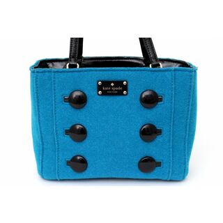 ケイトスペードニューヨーク(kate spade new york)のケイトスペード ハンドバッグ フェルト エナメル トートバッグ ブランド カバン 鞄 レディース ブルー×ブラック Kate Spade(ショルダーバッグ)