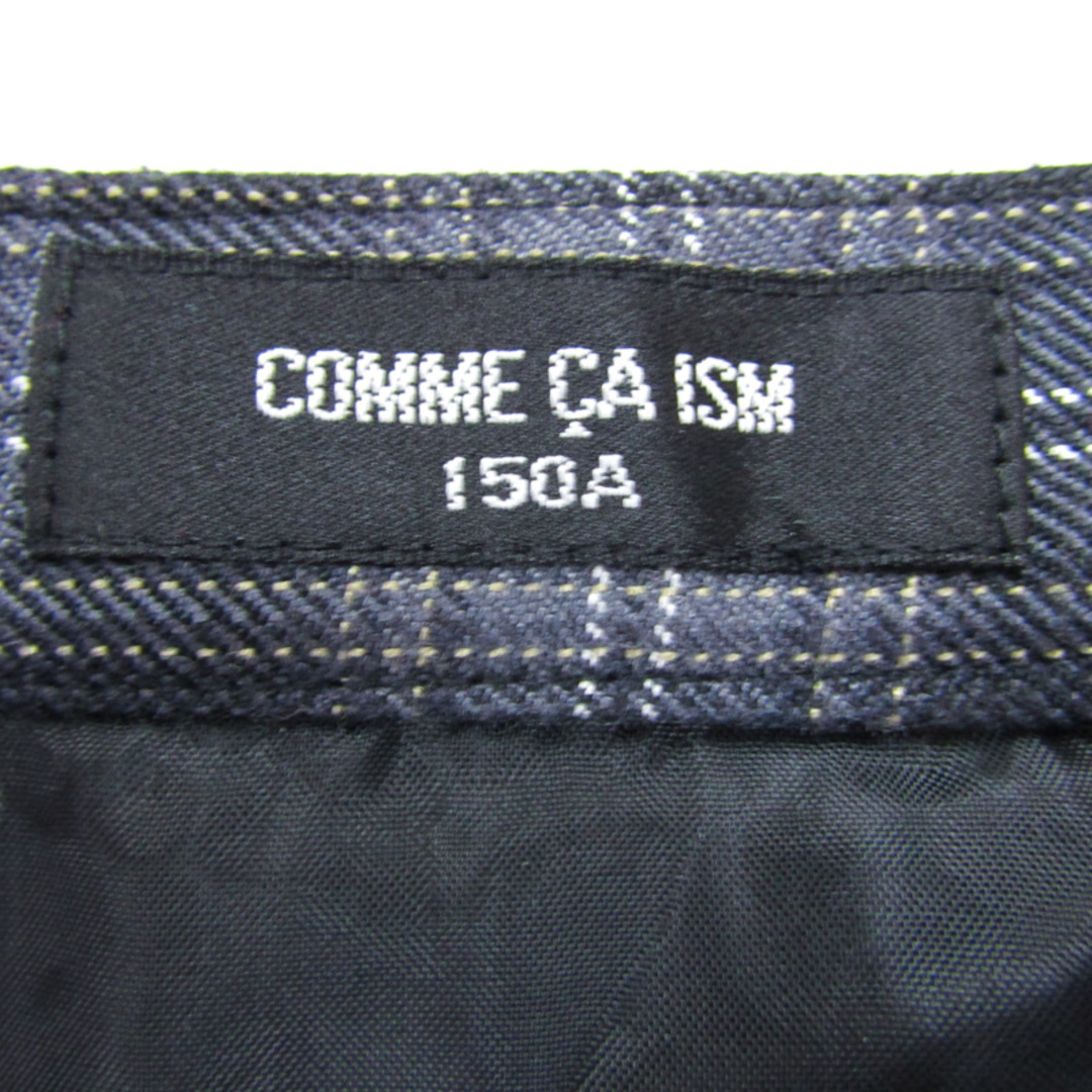 COMME CA ISM(コムサイズム)のコムサイズム プリーツスカート チェック柄 キッズ 女の子用 150Aサイズ ブラック COMME CA ISM キッズ/ベビー/マタニティのキッズ服女の子用(90cm~)(スカート)の商品写真