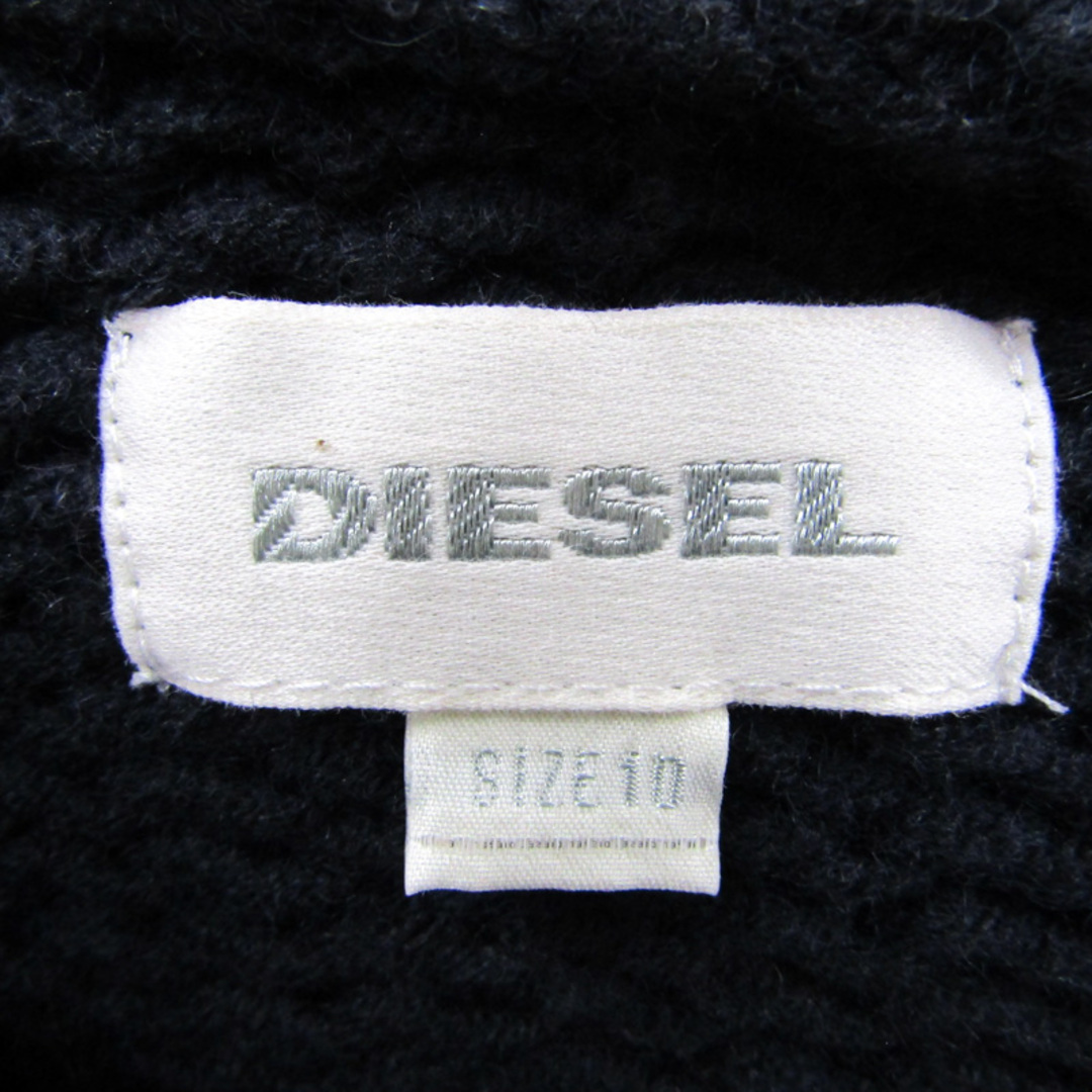 DIESEL(ディーゼル)のディーゼル ニットジャケット フード付き ウール混 キッズ 男の子用 10サイズ ネイビー DIESEL キッズ/ベビー/マタニティのキッズ服女の子用(90cm~)(ニット)の商品写真