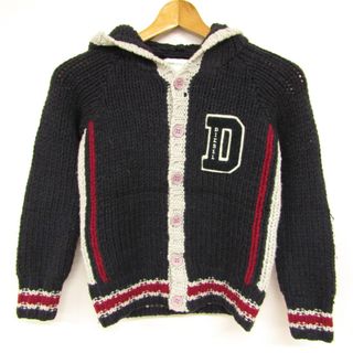 ディーゼル(DIESEL)のディーゼル ニットジャケット フード付き ウール混 キッズ 男の子用 10サイズ ネイビー DIESEL(ニット)