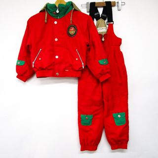 ピーエイチキッズスキークラブ 上下セットアップ スキーウエア フェニックス キッズ 男の子用 120サイズ レッド PH･KIDSSKI CLUB(ジャケット/上着)