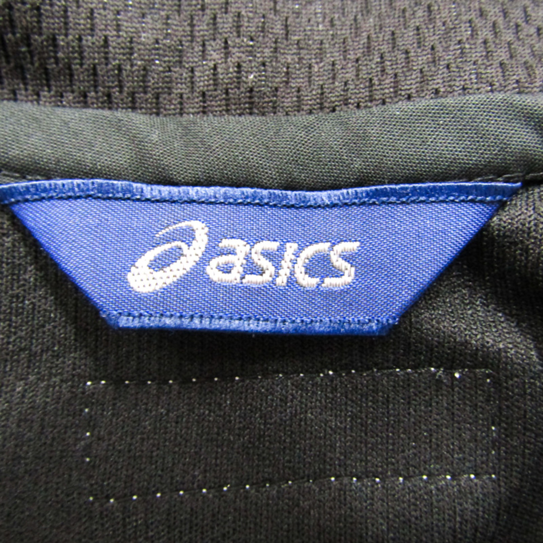 asics(アシックス)のアシックス ジップアップジャージ スポーツウエア キッズ 女の子用 130サイズ ブラック asics キッズ/ベビー/マタニティのキッズ服女の子用(90cm~)(Tシャツ/カットソー)の商品写真