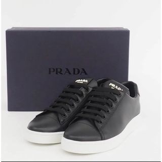 プラダ(PRADA)のPRADA レザースニーカー:40(スニーカー)