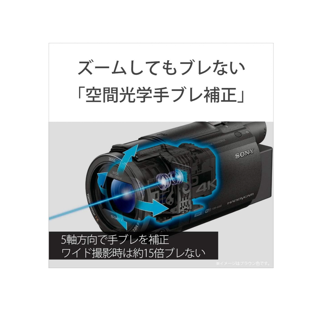 SONY(ソニー)のソニー 4K ビデオカメラ Handycam FDR-AX60  スマホ/家電/カメラのカメラ(ビデオカメラ)の商品写真