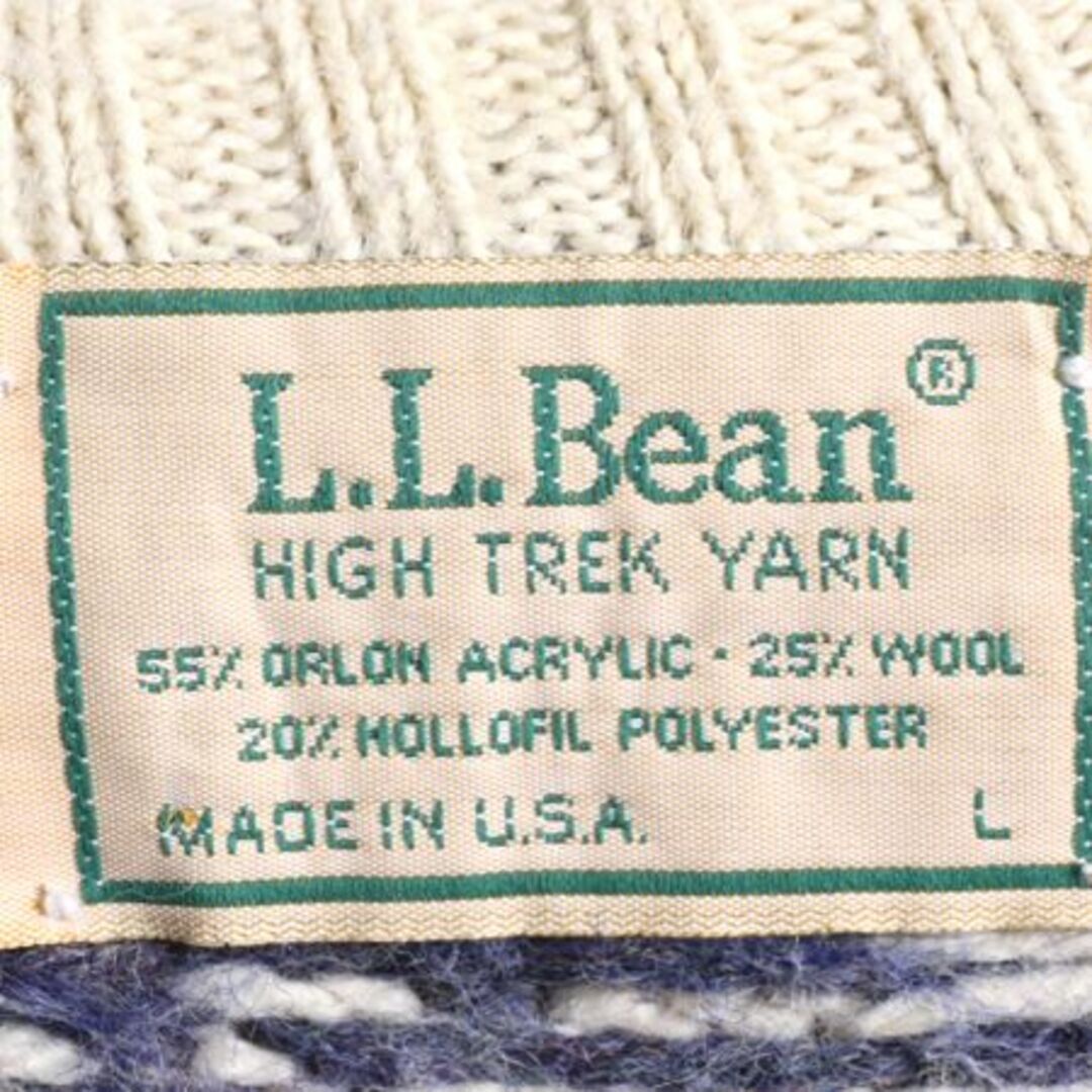 L.L.Bean - 80s USA製 エルエルビーン ノルディック 総柄 ニット L.L.Bean - 80s USA製 エルエルビーン ノルディック 総柄 ニット