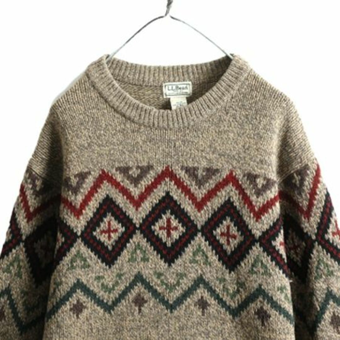 L.L BAEN エルエルビーン  Knit men's XL グレージュ