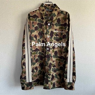 パームエンジェルス(PALM ANGELS)の【希少】 Palm Angels 21AW 迷彩 トラックシャツ ジャケット(ジャージ)