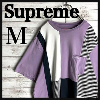 シュプリーム(Supreme)の8561【即完売モデル】シュプリーム☆ワンポイント刺繍ロゴ総柄tシャツ　美品(Tシャツ/カットソー(半袖/袖なし))