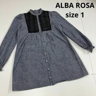 アルバローザ(ALBA ROSA)のALBA ROSA アルバローザ　ワンピース　ブラウス　レース　y2k 古着女子(シャツ/ブラウス(長袖/七分))