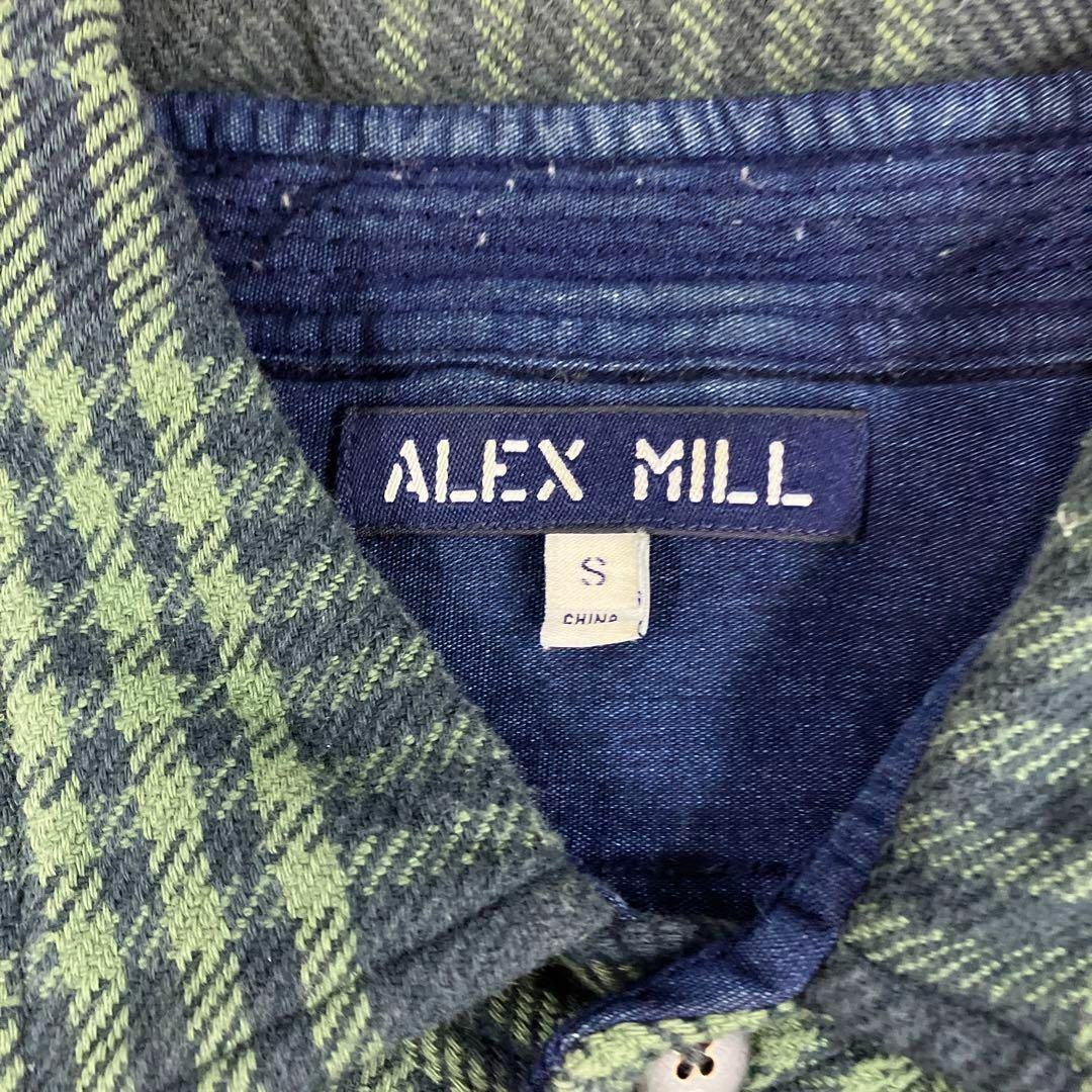 ALEX MILL(アレックスミル)のALEX MILL アレックスミル　ネルシャツ　チェックシャツ　古着　グリーン メンズのトップス(シャツ)の商品写真