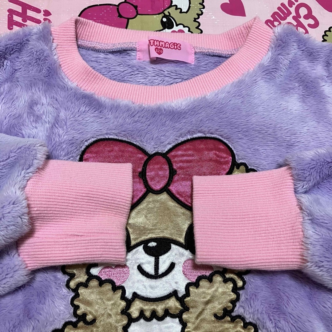 EARTHMAGIC(アースマジック)のシルキー トレーナー 120cm キッズ/ベビー/マタニティのキッズ服女の子用(90cm~)(Tシャツ/カットソー)の商品写真