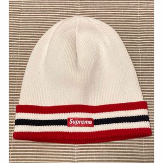 シュプリーム(Supreme)のSupreme Striped Cuff Box Logo Beanie(ニット帽/ビーニー)