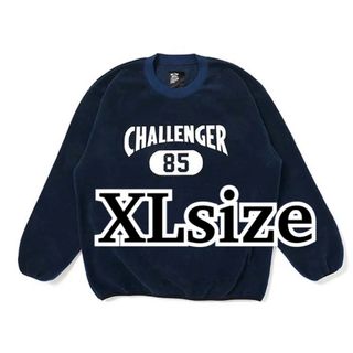 チャレンジャー　フリース/CHALLENGER NAVY XLサイズ 長瀬智也(スウェット)