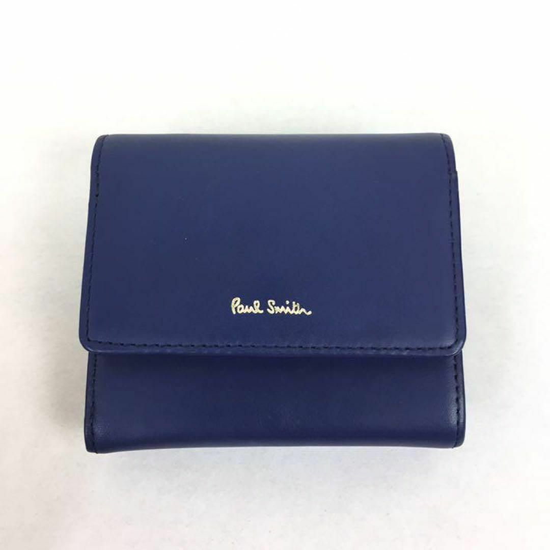 新品 ポールスミス レザー ネイビー 三つ折り 財布 メンズ 30wd204 メンズのファッション小物(折り財布)の商品写真