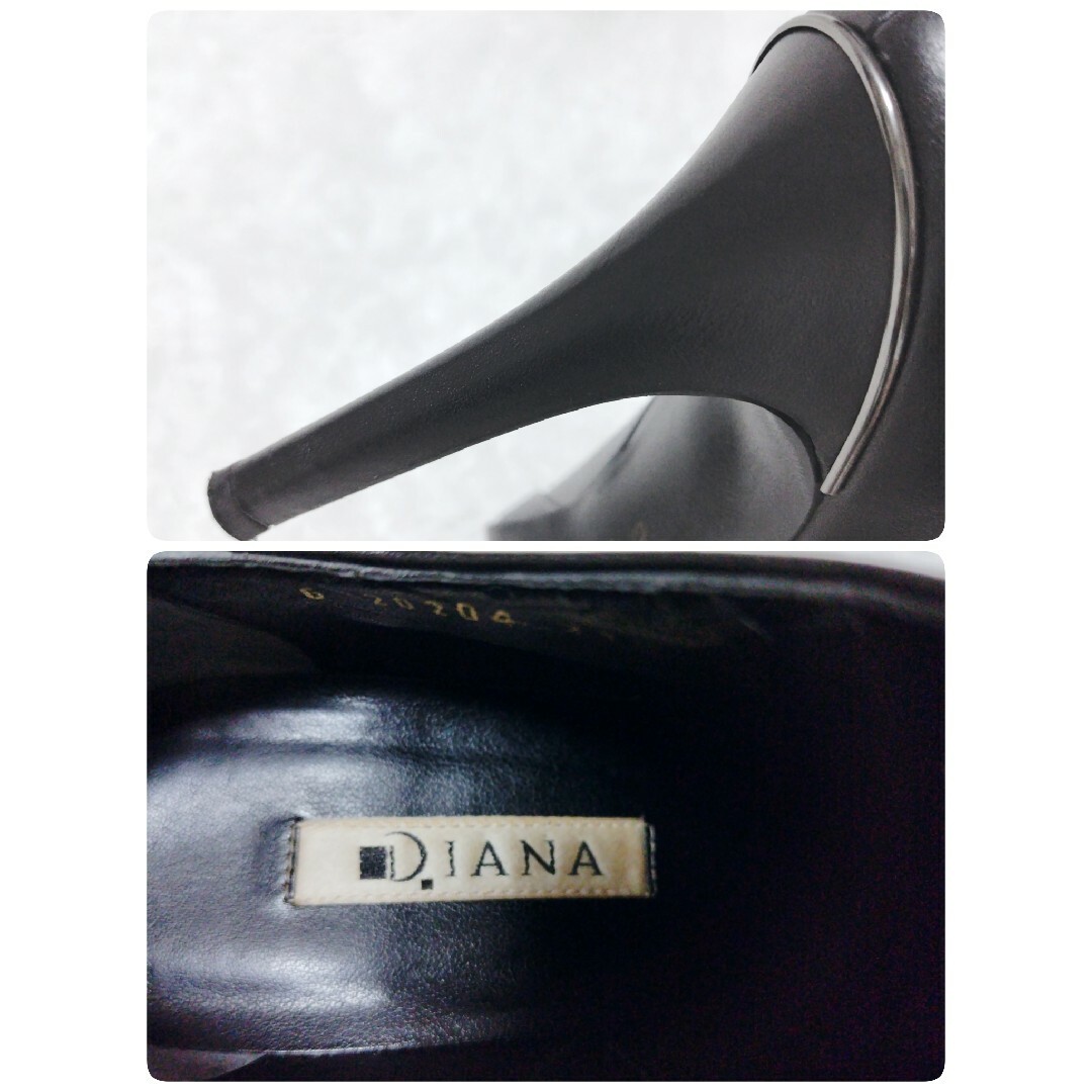 DIANA(ダイアナ)のダイアナ DIANA ショートブーツ ブーティ ピンヒール 黒 23.5 レディースの靴/シューズ(ブーティ)の商品写真