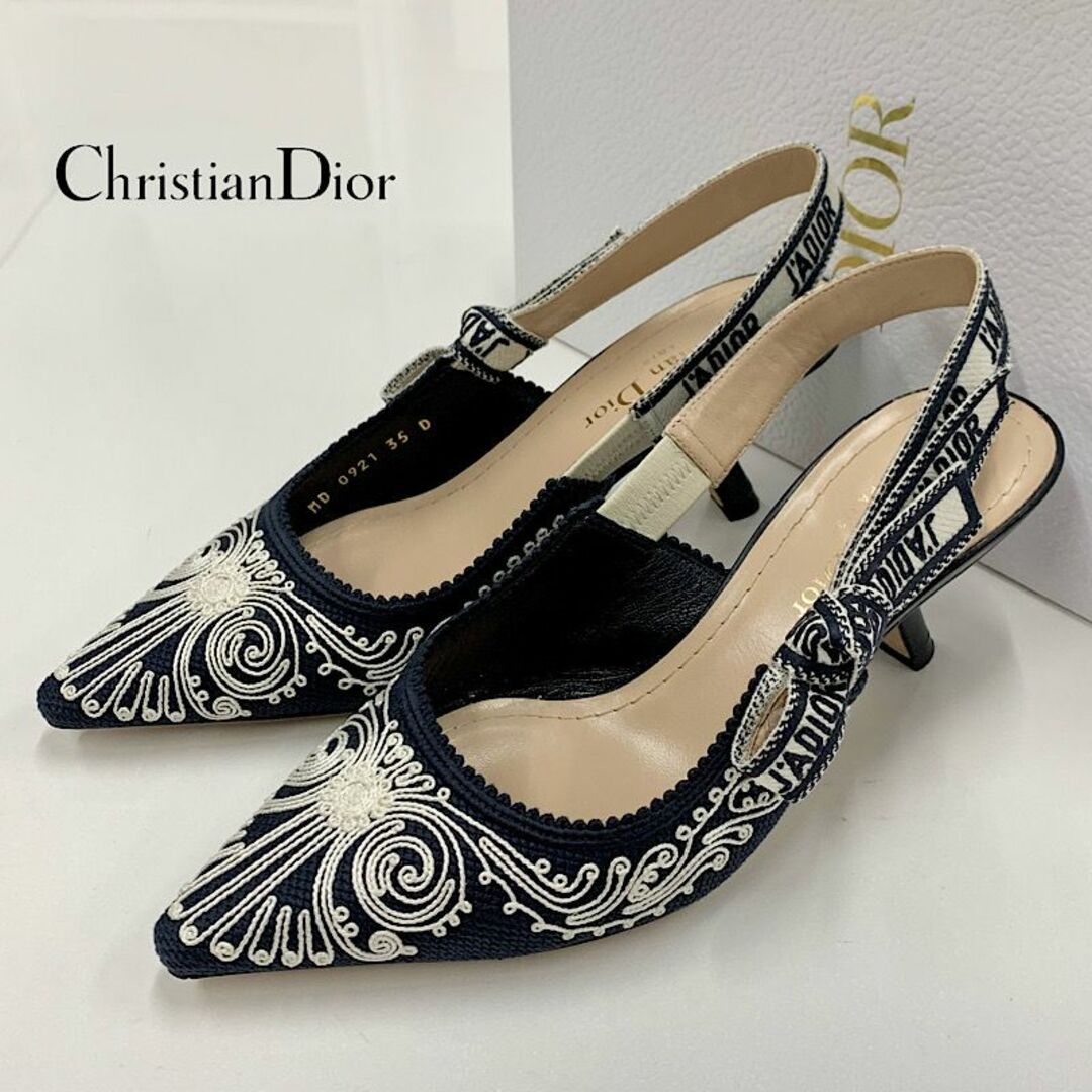 Christian Dior(クリスチャンディオール)の8939 クリスチャンディオール J'ADIOR ファブリック パンプス レディースの靴/シューズ(ハイヒール/パンプス)の商品写真