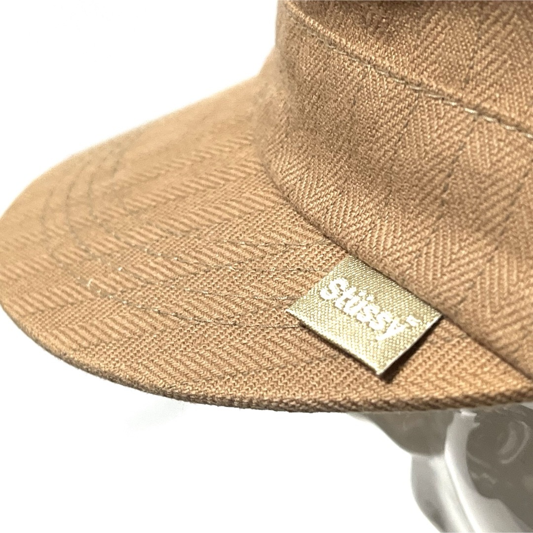 STUSSY(ステューシー)の【激レア超美品】00’s OLD STUSSY NY直営購入 杉綾ワークキャップ メンズの帽子(キャップ)の商品写真