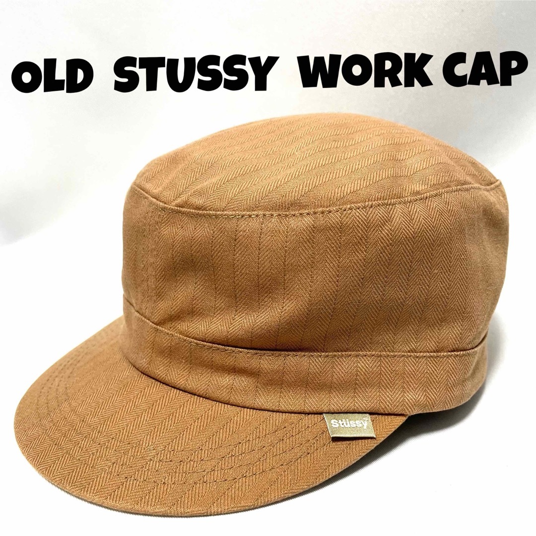 STUSSY(ステューシー)の【激レア超美品】00’s OLD STUSSY NY直営購入 杉綾ワークキャップ メンズの帽子(キャップ)の商品写真