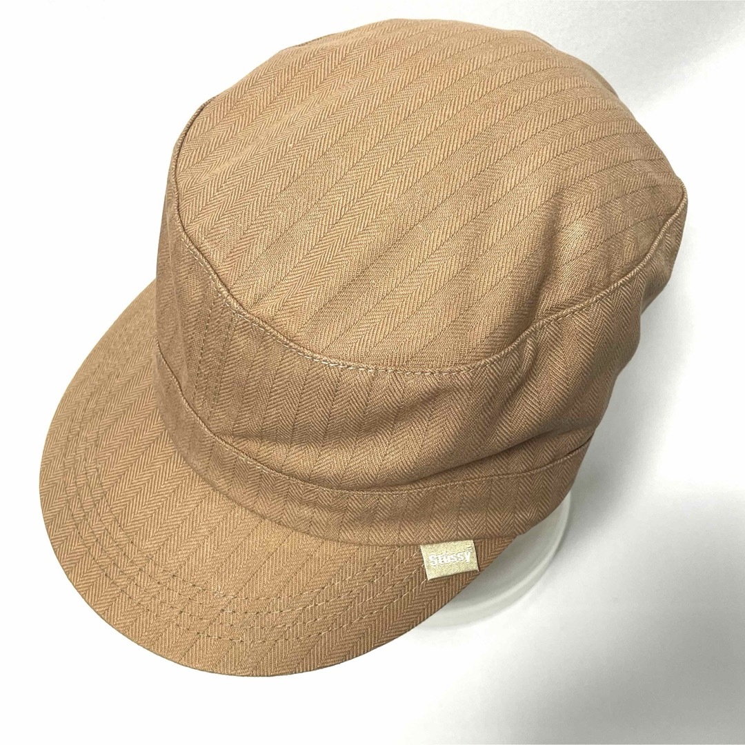 STUSSY(ステューシー)の【激レア超美品】00’s OLD STUSSY NY直営購入 杉綾ワークキャップ メンズの帽子(キャップ)の商品写真