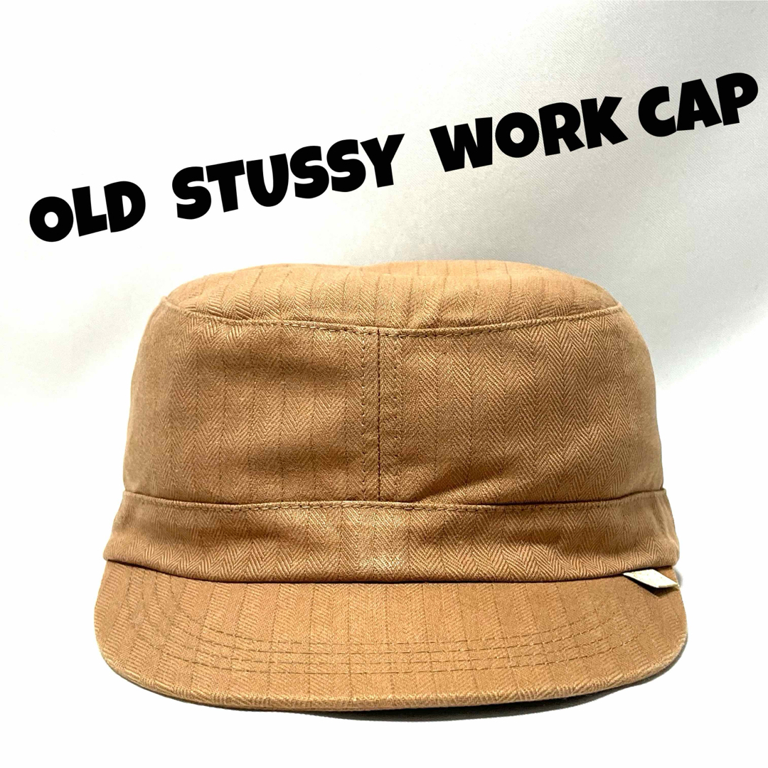 STUSSY(ステューシー)の【激レア超美品】00’s OLD STUSSY NY直営購入 杉綾ワークキャップ メンズの帽子(キャップ)の商品写真