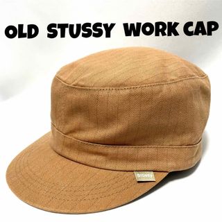 old stussy ワークキャップ　キャップ　帽子　　ミリタリー