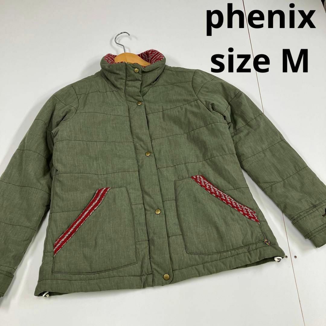 phenix(フェニックス)のphenix フェニックス　中綿　ジャケット　ブルゾン　リブニット　古着女子 レディースのジャケット/アウター(ブルゾン)の商品写真